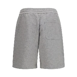 Gray Cotton Bermuda Shorts
