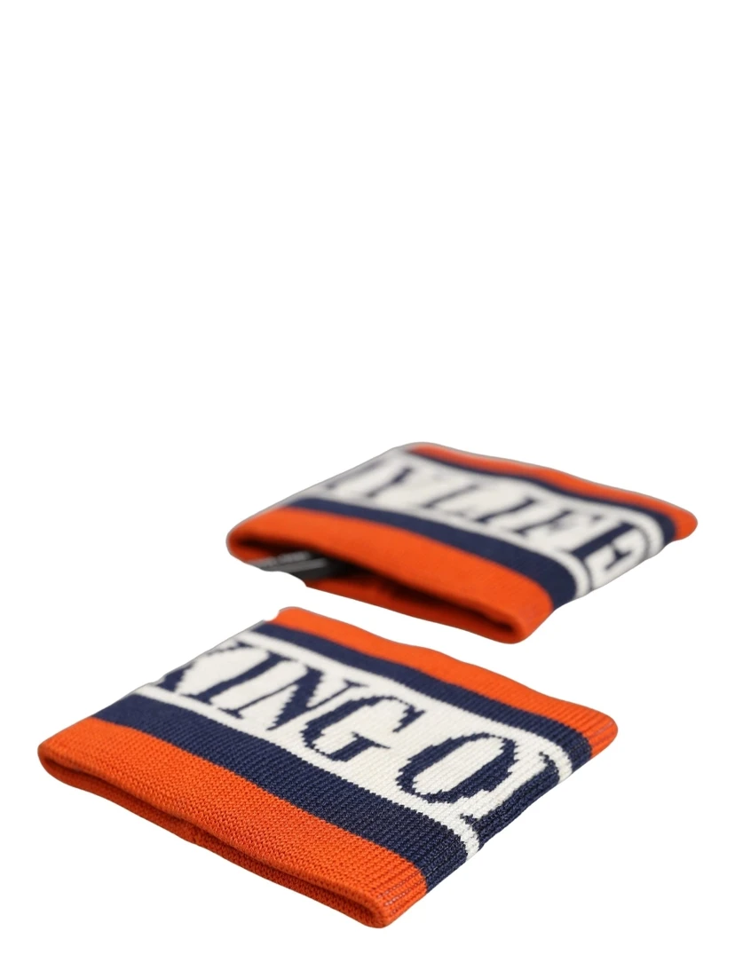 Set Multicolor Striped Cotton "King Of My Life" Wristband