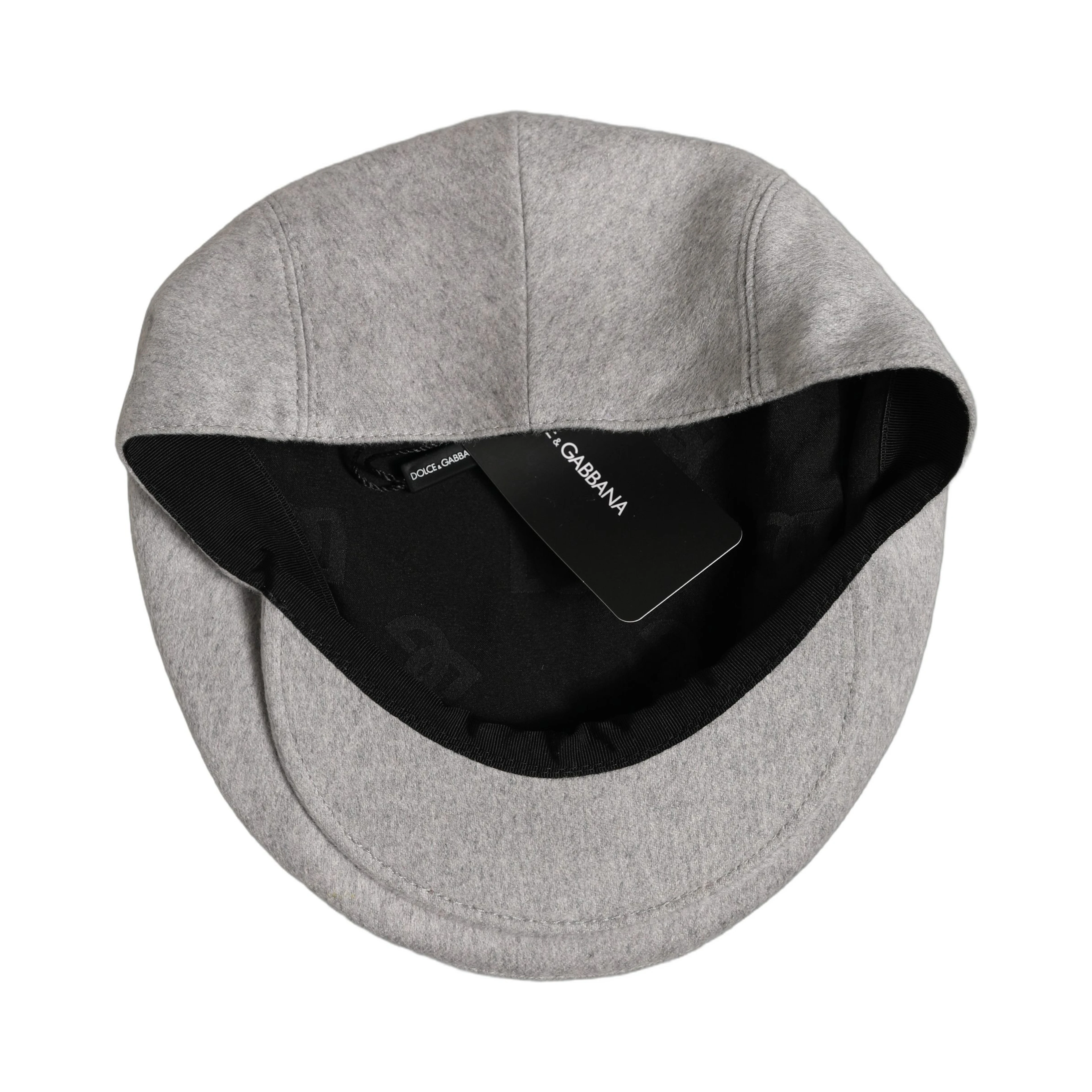 Men Light Grey Cashmere Newsboy Cabbie Cap Hat