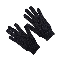 Men Dark Blue Cashmere Knitted Winter Gloves