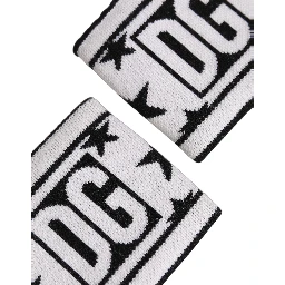 Men Set White Black Wool Logo #DGMILLENNIALS Wristband