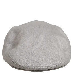 Men Light Grey Cashmere Newsboy Cabbie Cap Hat