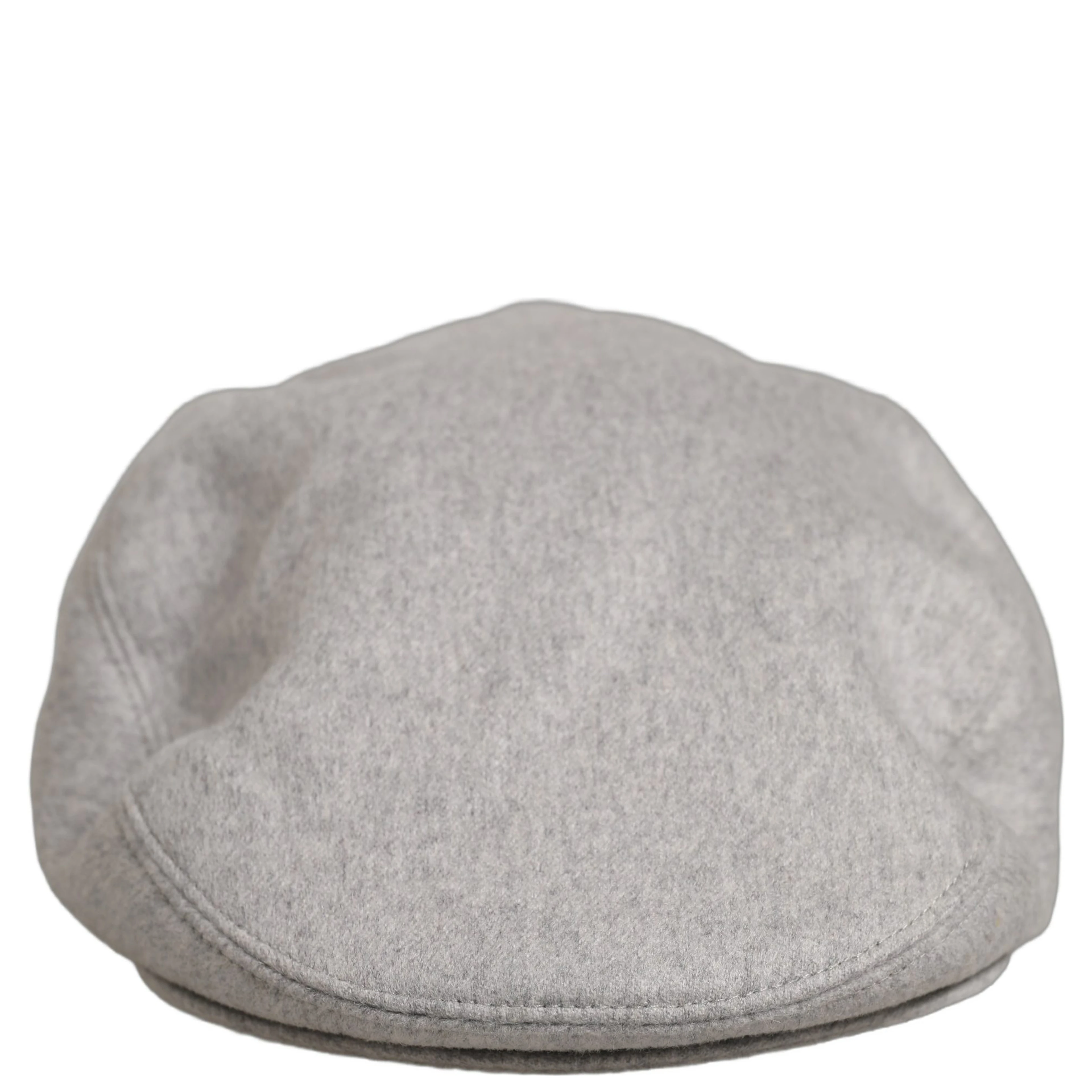 Men Light Grey Cashmere Newsboy Cabbie Cap Hat