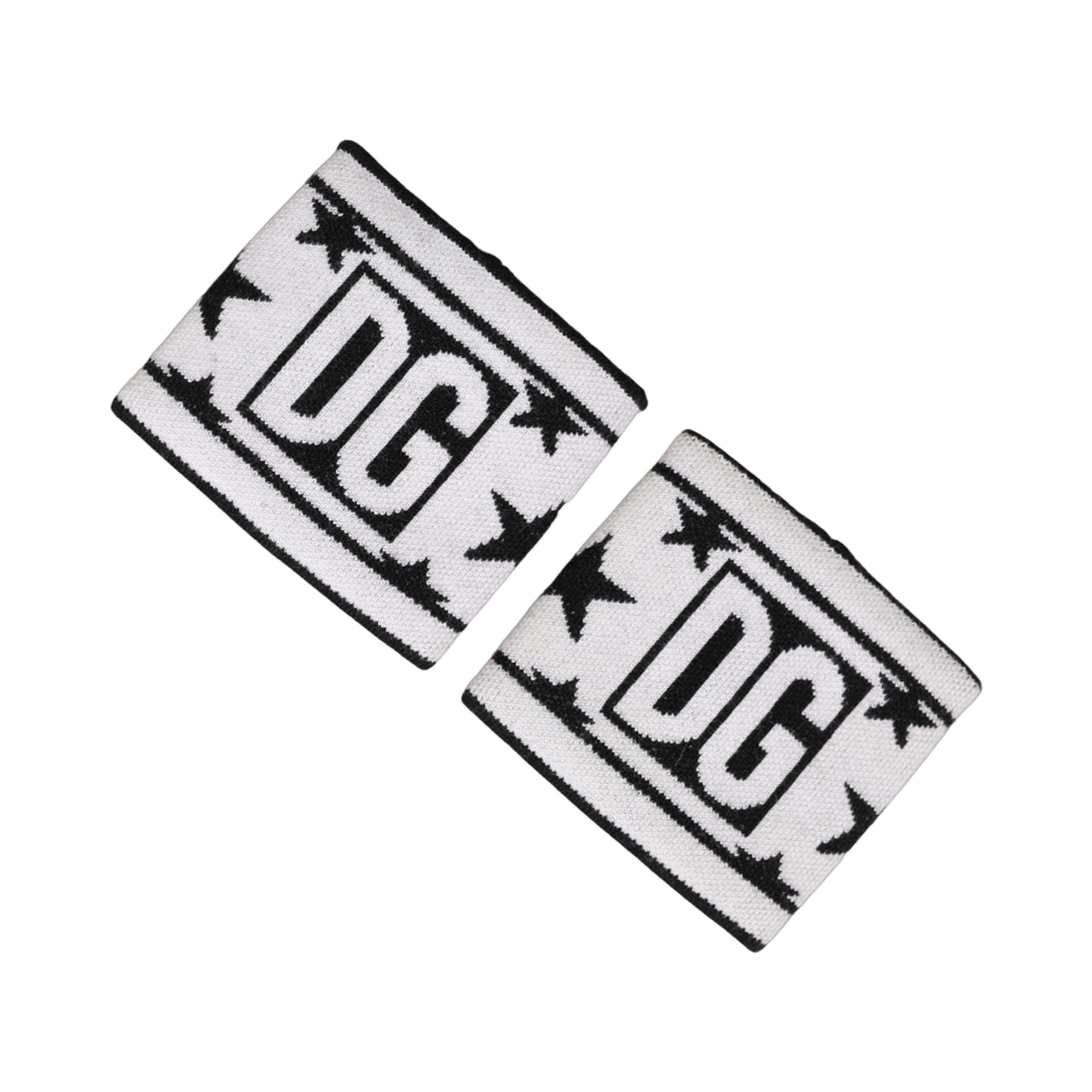 Men Set White Black Wool Logo #DGMILLENNIALS Wristband