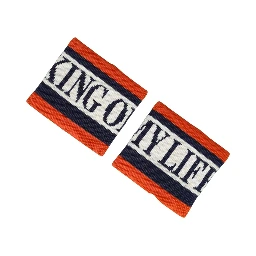 Set Multicolor Striped Cotton "King Of My Life" Wristband