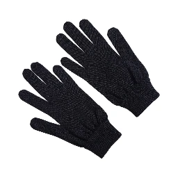 Men Dark Blue Cashmere Knitted Winter Gloves