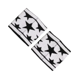 Men Set White Black Wool Logo #DGMILLENNIALS Wristband