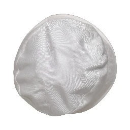 Men White Nylon Wide Brim Bucket Capello Hat