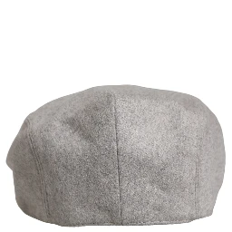 Men Light Grey Cashmere Newsboy Cabbie Cap Hat