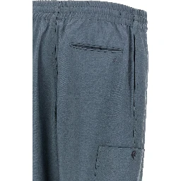 Gray Wool Cargo Pants