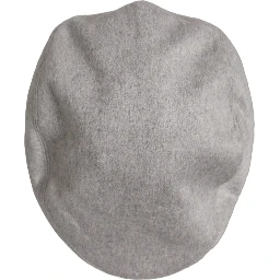 Men Light Grey Cashmere Newsboy Cabbie Cap Hat