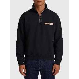 Gros Grain zip-neck sweatshirt