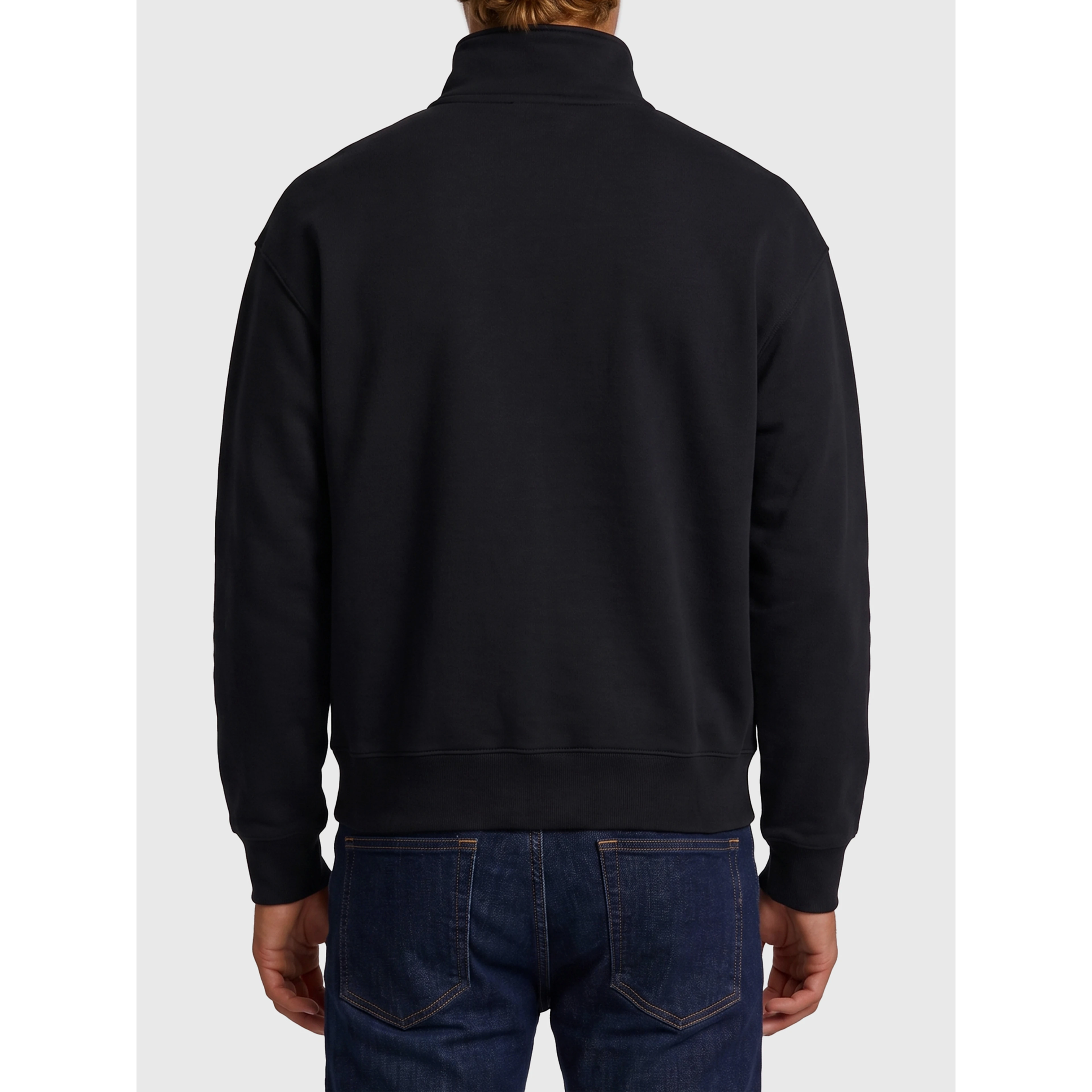 Gros Grain zip-neck sweatshirt