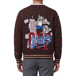 Cat Off Varsity knit cardigan