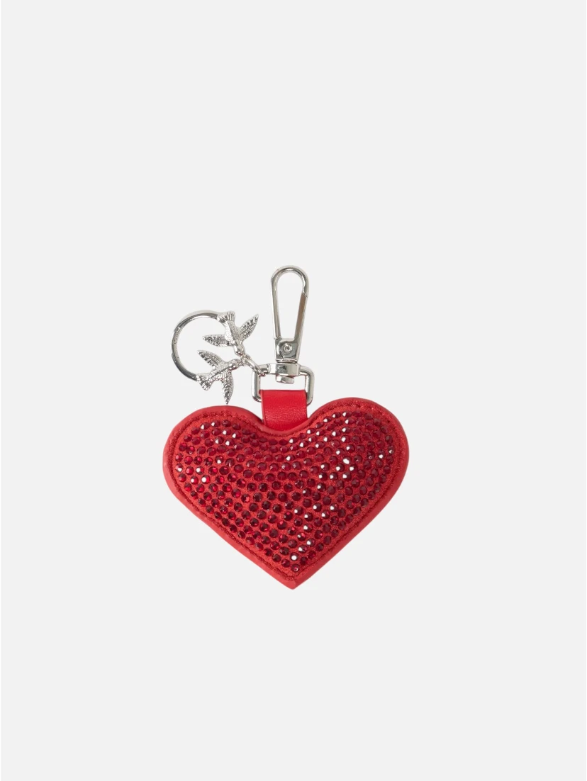 PINKO HEART LOGO STRASS S pendant