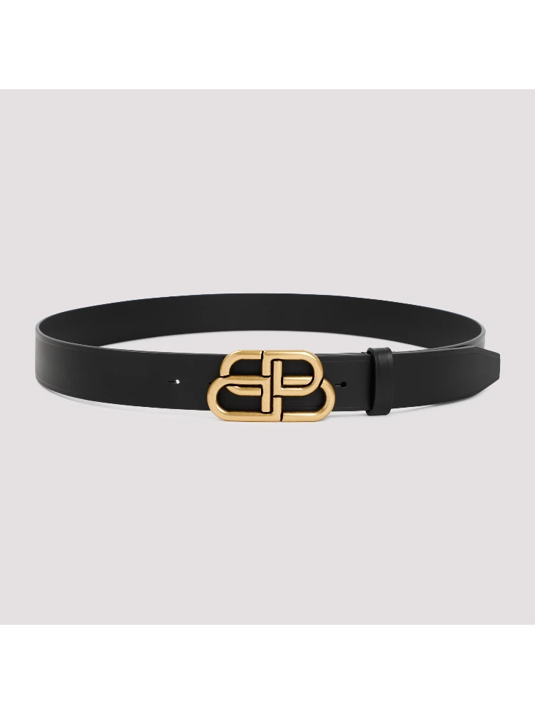 Balenciaga Leather BB Belt
