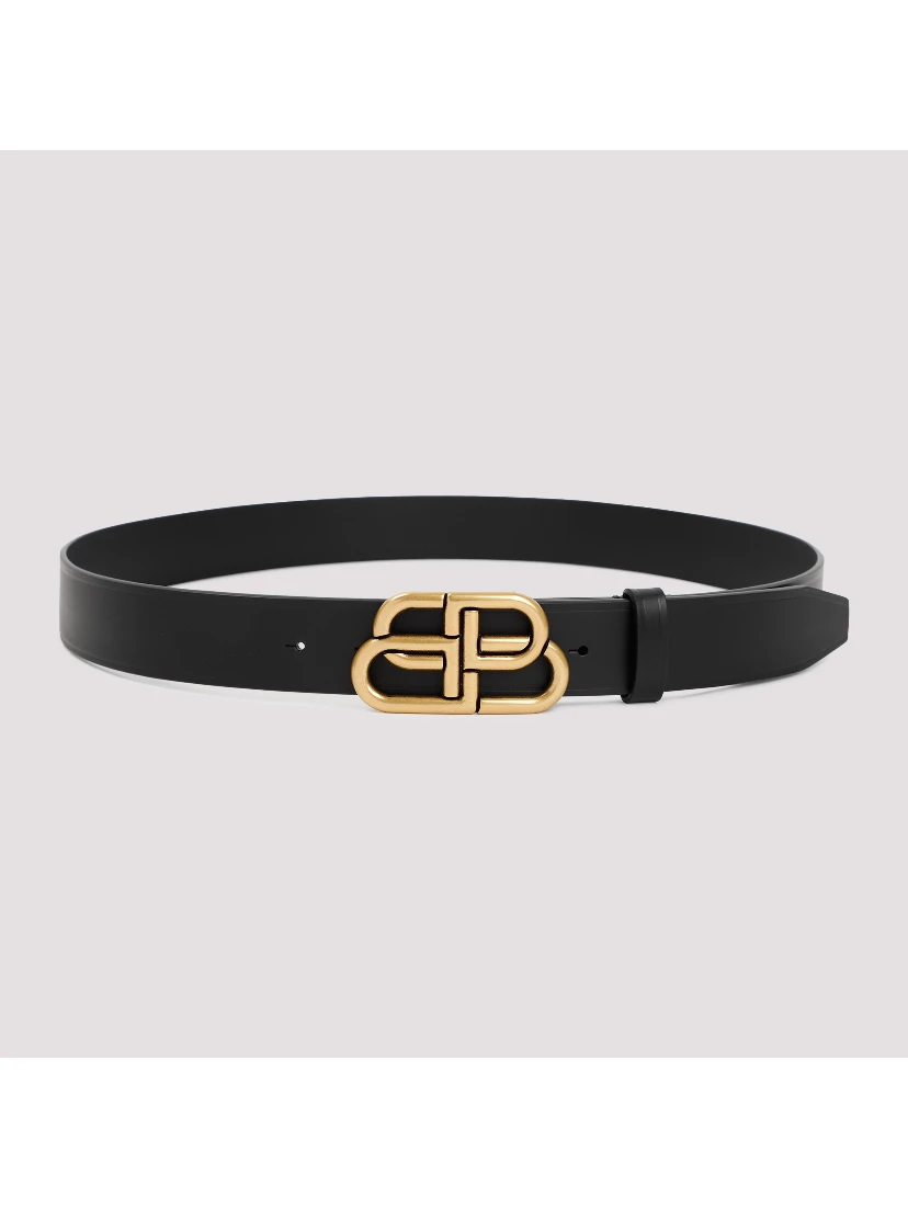 Balenciaga Leather BB Belt
