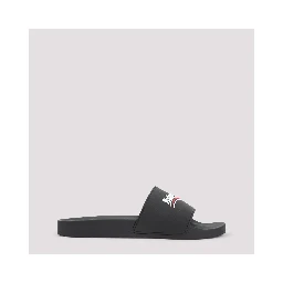 Balenciaga Pool Rubber Political Logo Slide