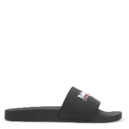 Balenciaga Pool Rubber Political Logo Slide