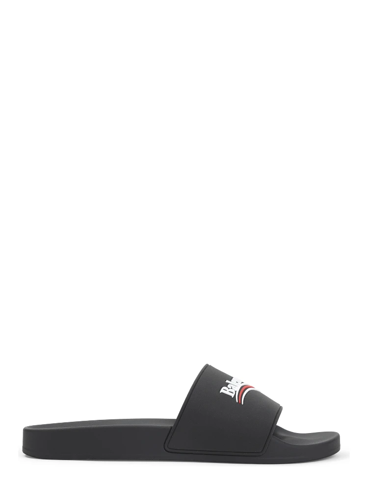 Balenciaga Pool Rubber Political Logo Slide alternative