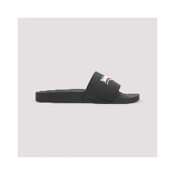 Balenciaga Pool Rubber Political Logo Slide