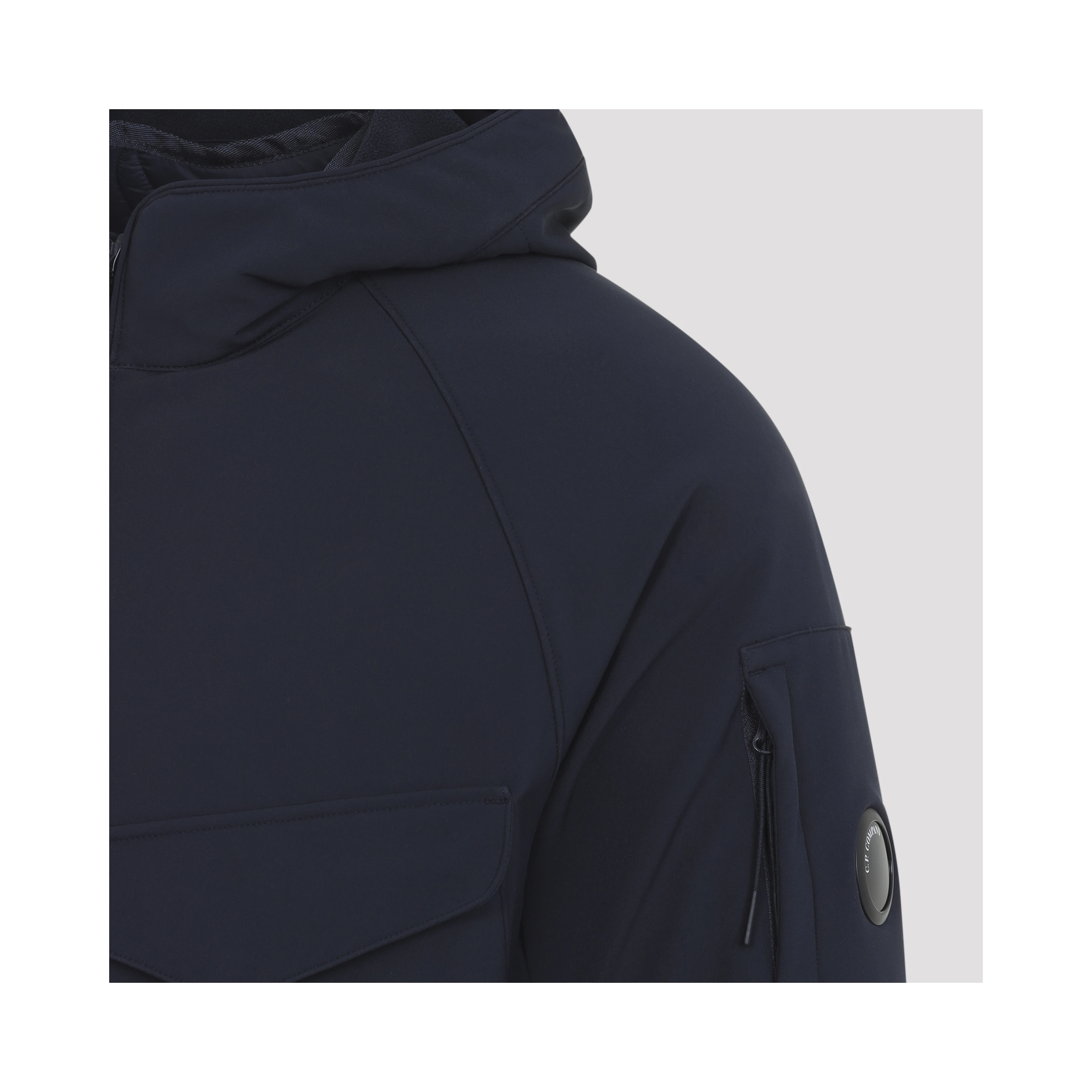 Cp Company Shell Padded Hooded Lens Jacket