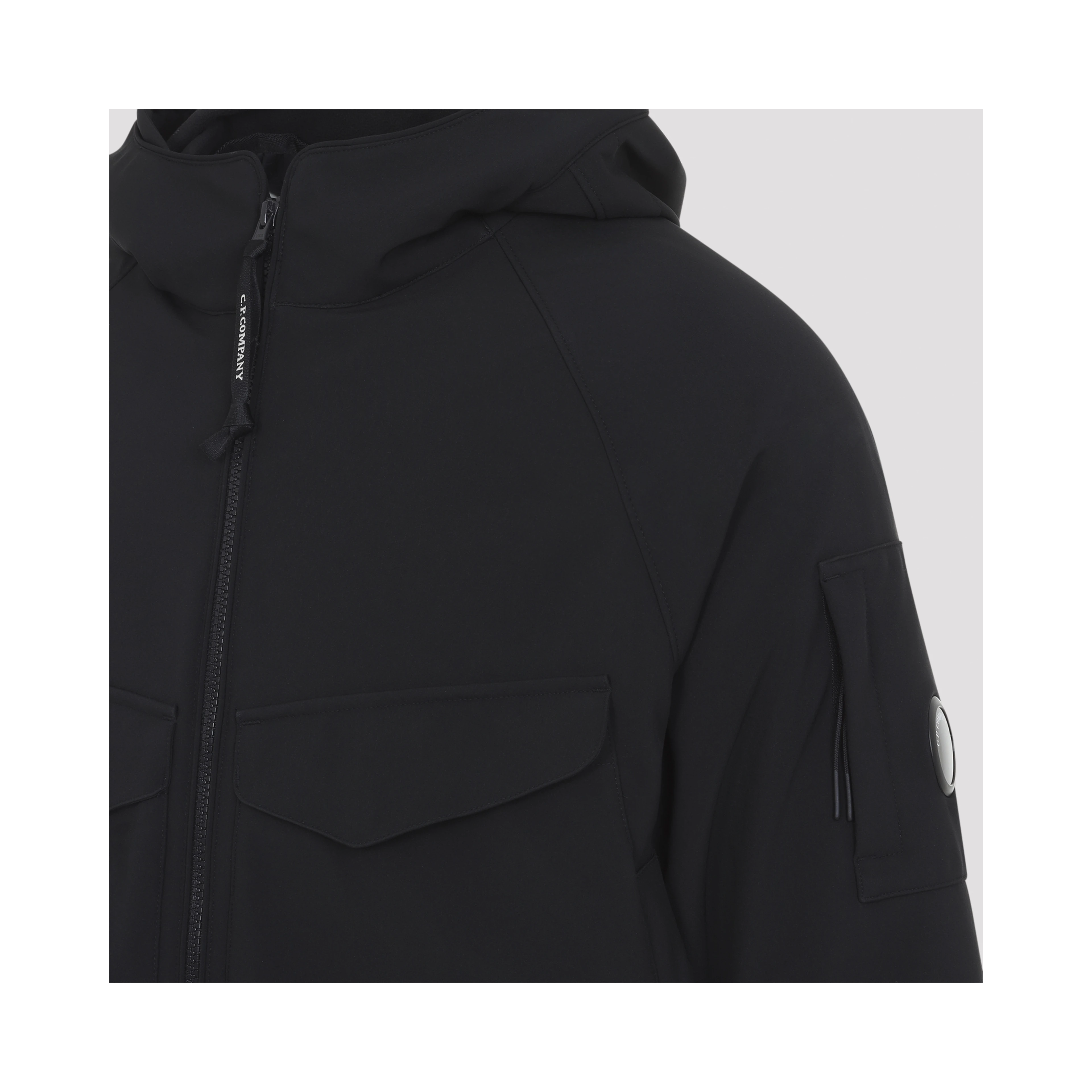 Cp Company Shell Padded Hooded Lens Jacket