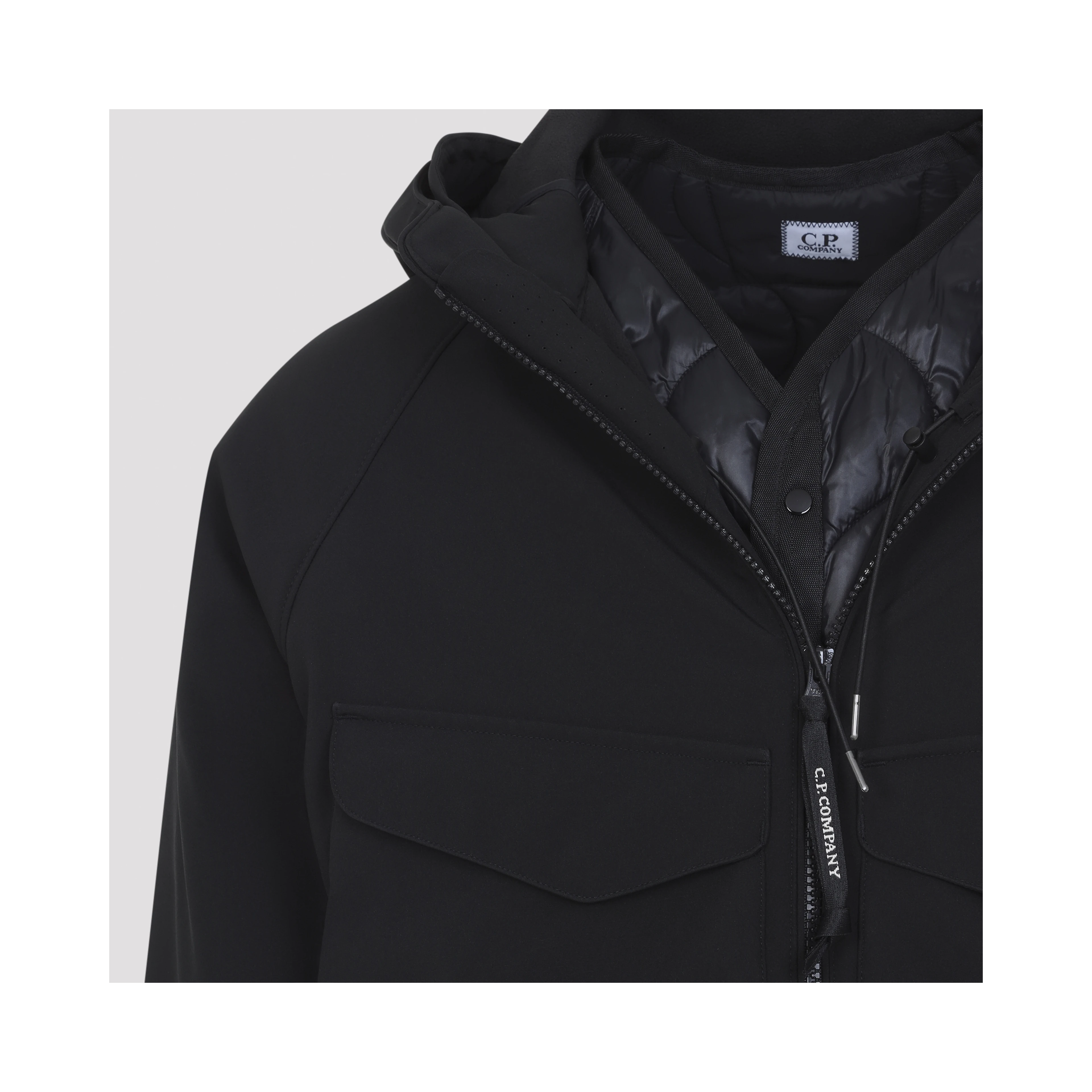 Cp Company Shell Padded Hooded Lens Jacket