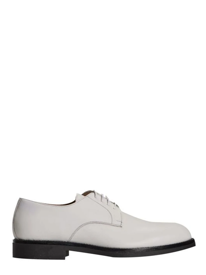 White Leather Men Shoe