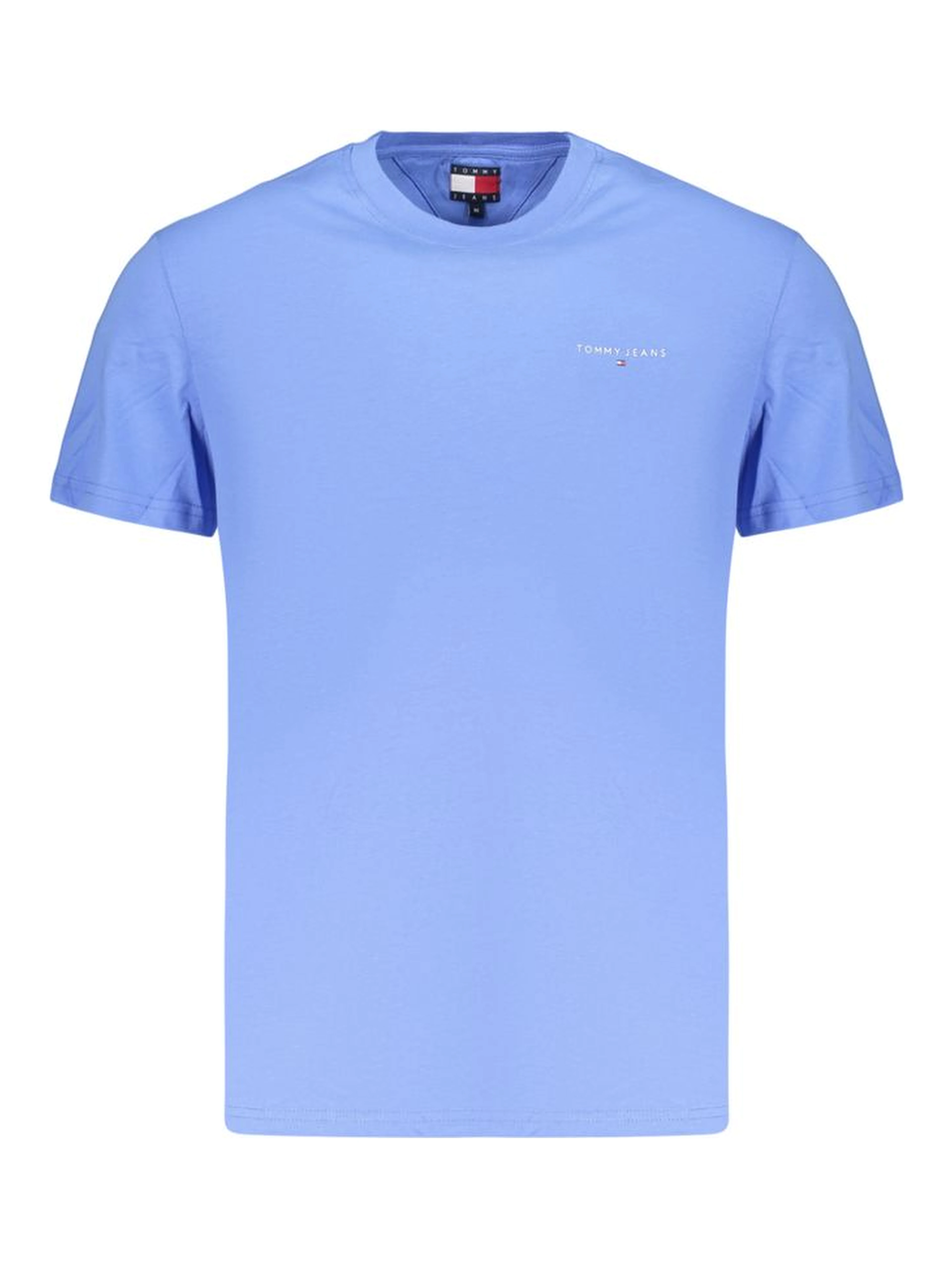 Light Blue Cotton Men's T-Shirt