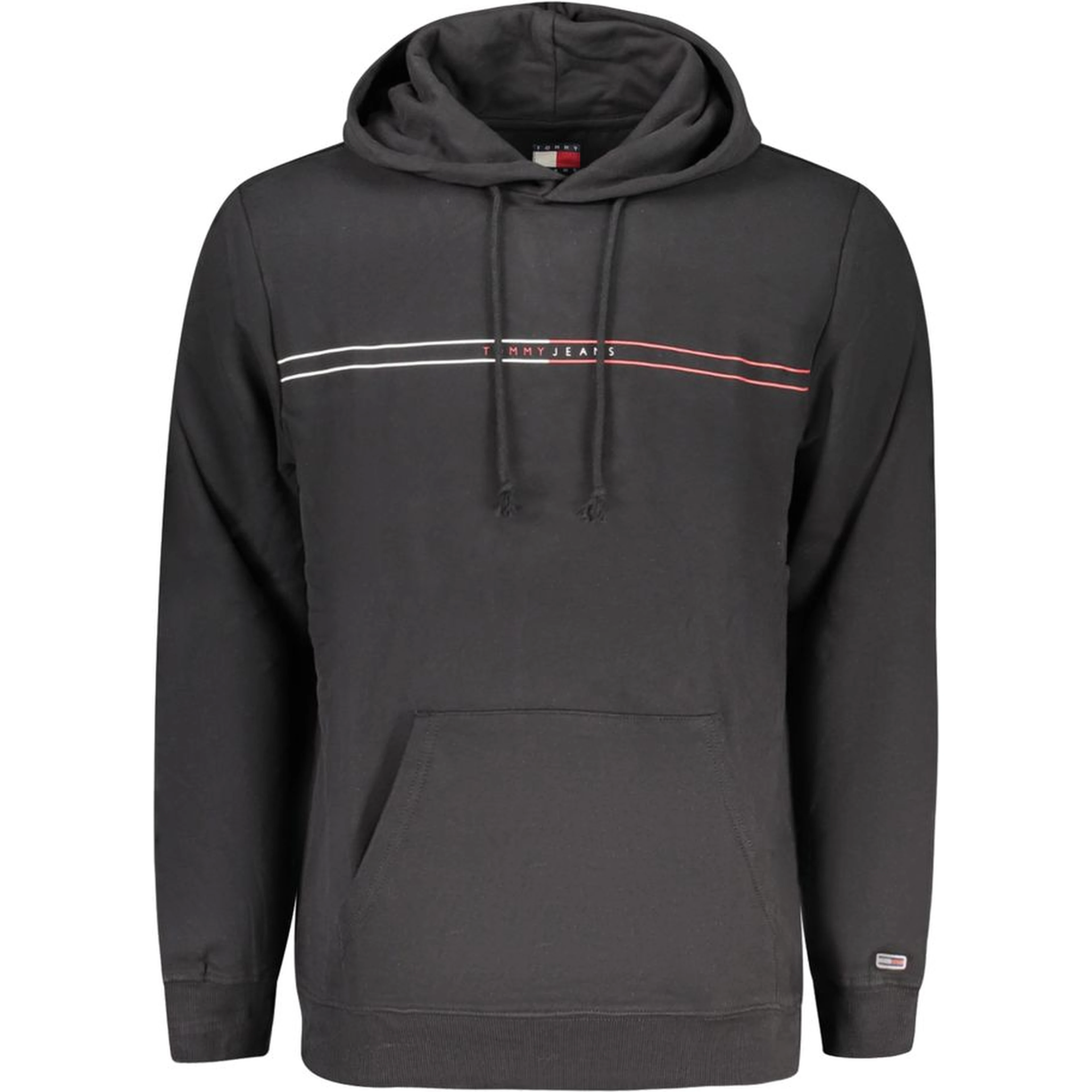"Black Cotton Men's Hoodie"