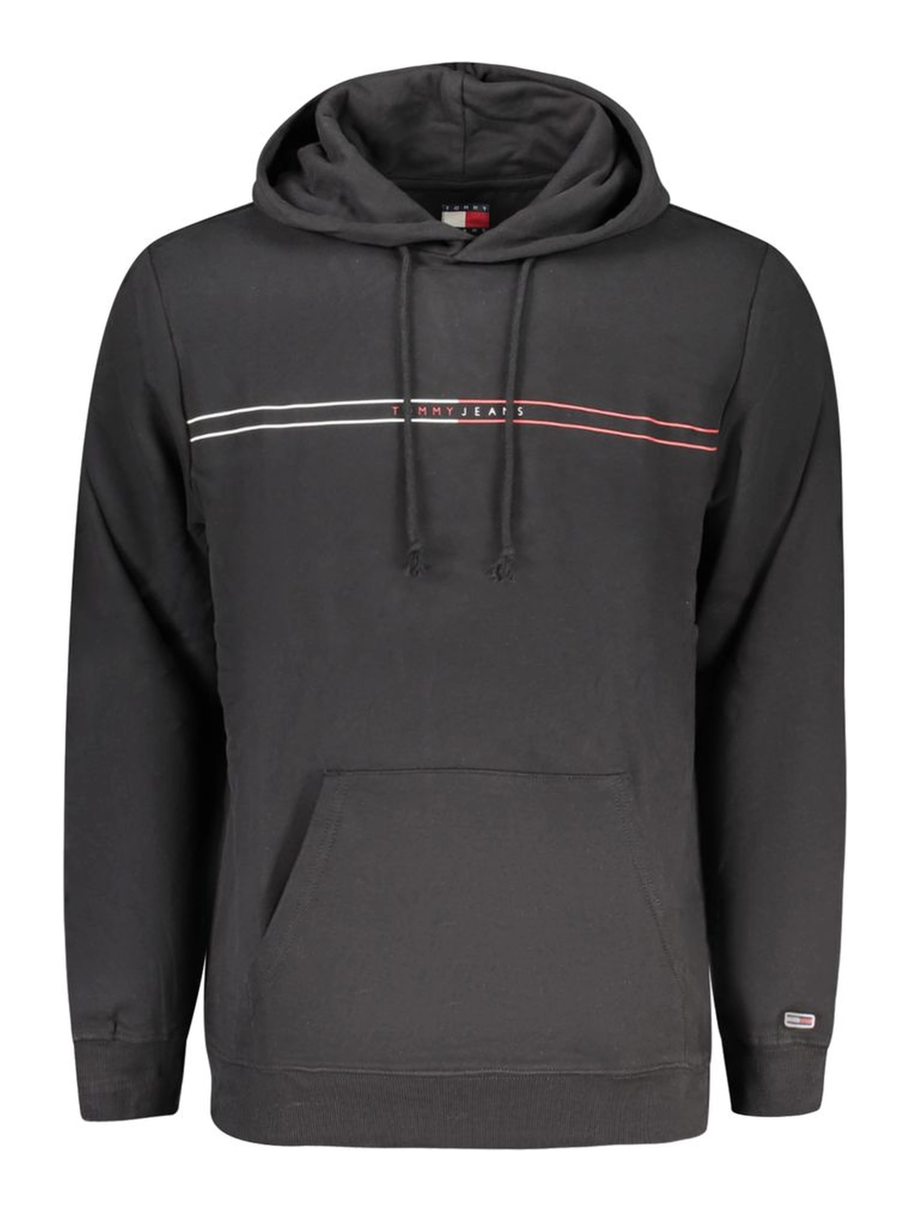 "Black Cotton Men's Hoodie"