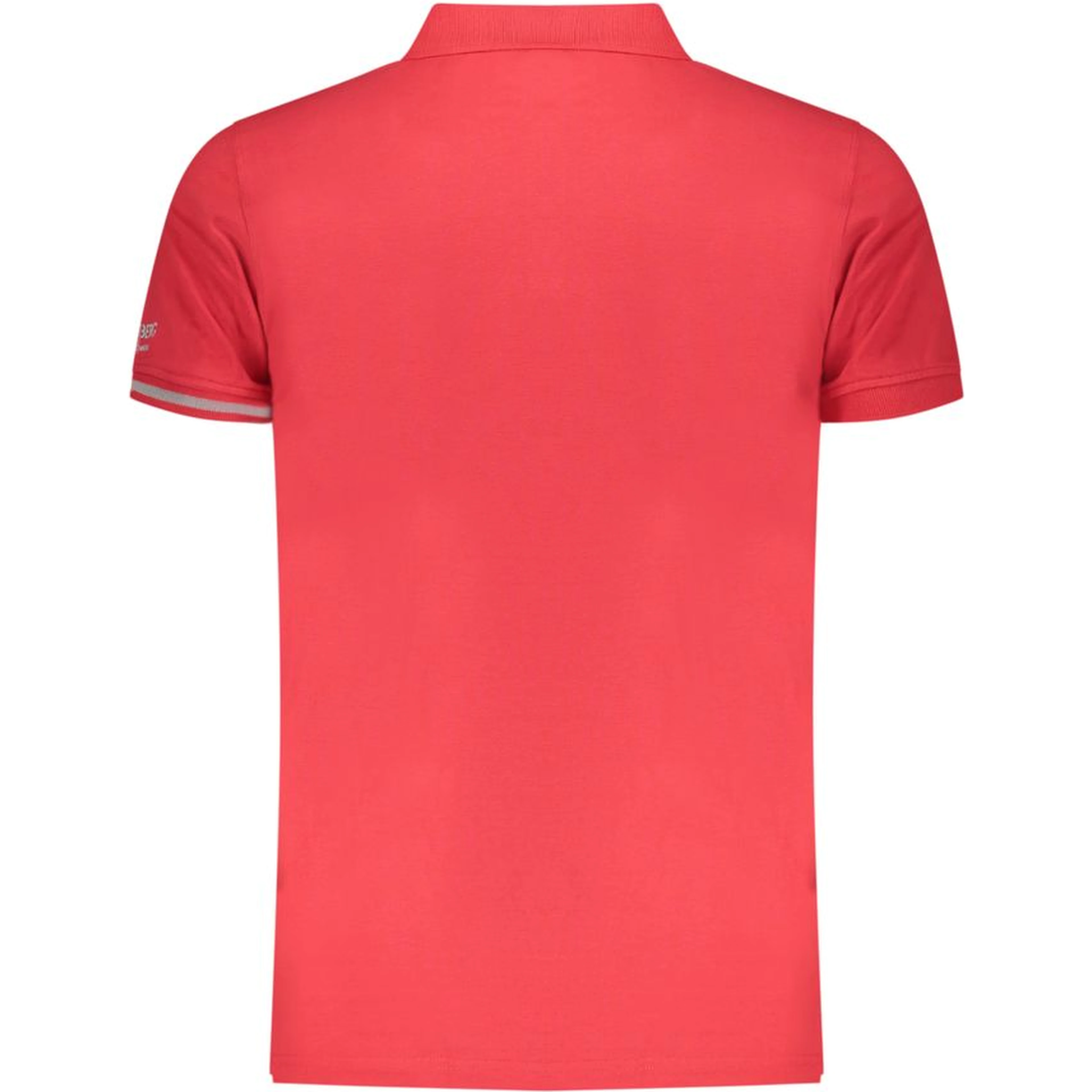 Red Cotton Mens Polo Shirt
