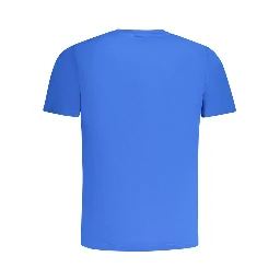 Blue Cotton Men's T-Shirt
