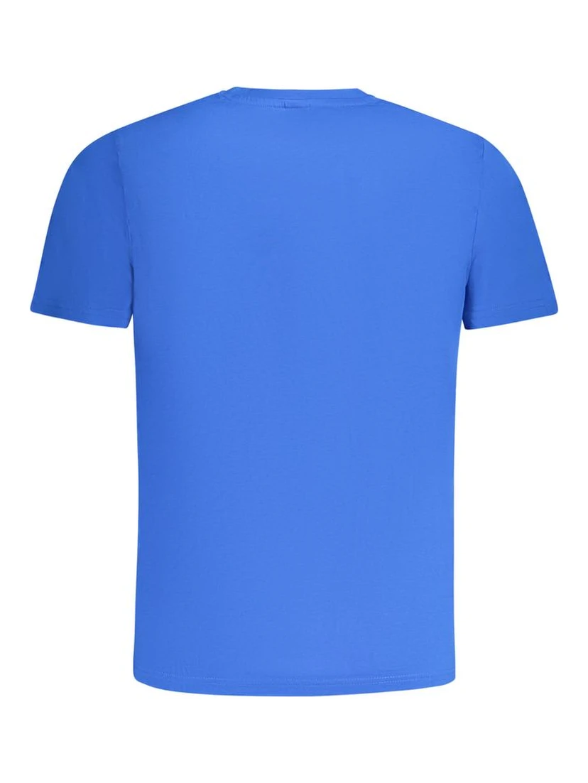 Blue Cotton Men's T-Shirt
