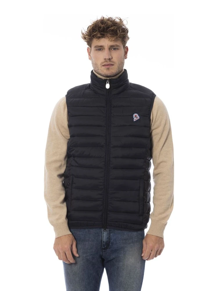 Black Polyamide Men Vest