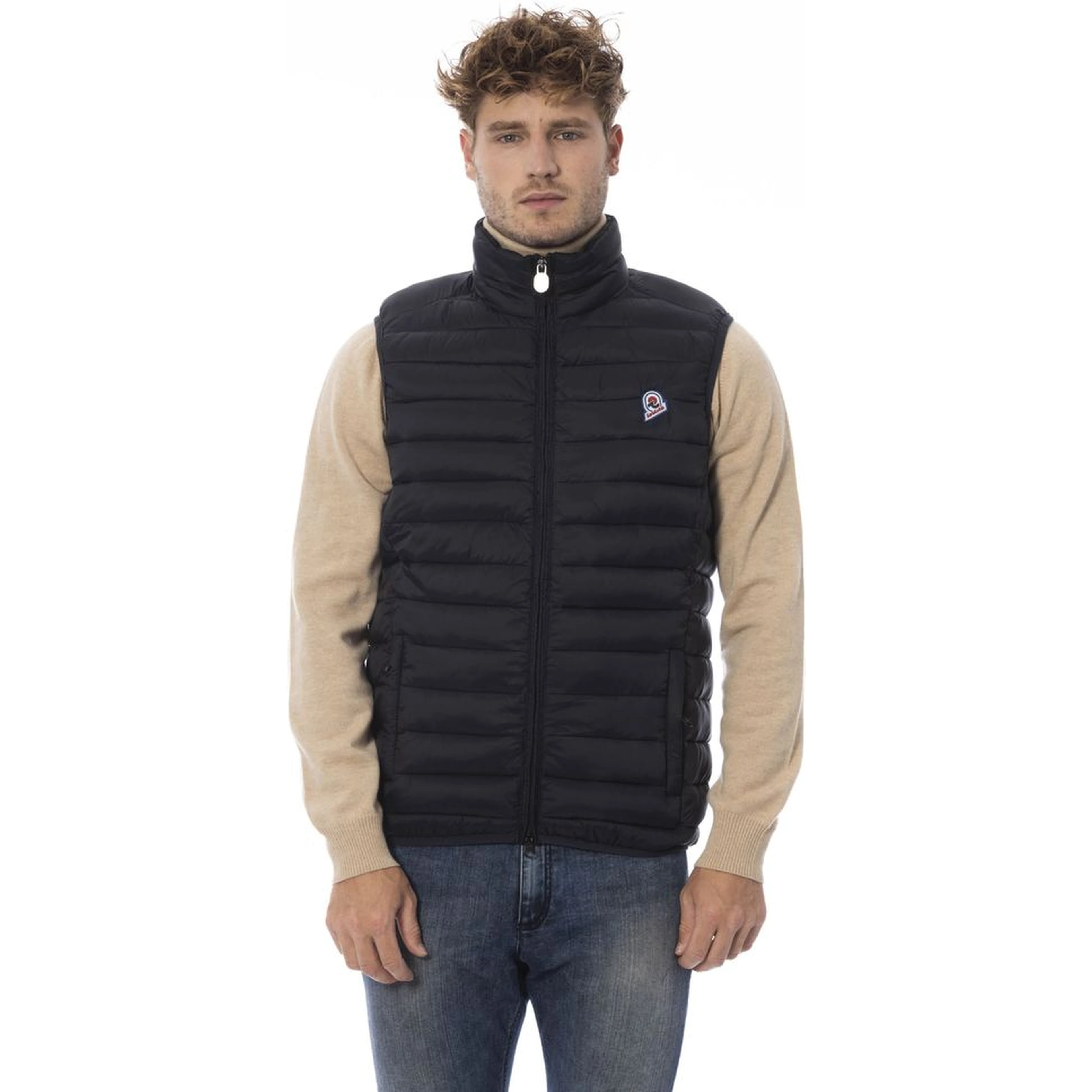 Black Polyamide Men Vest