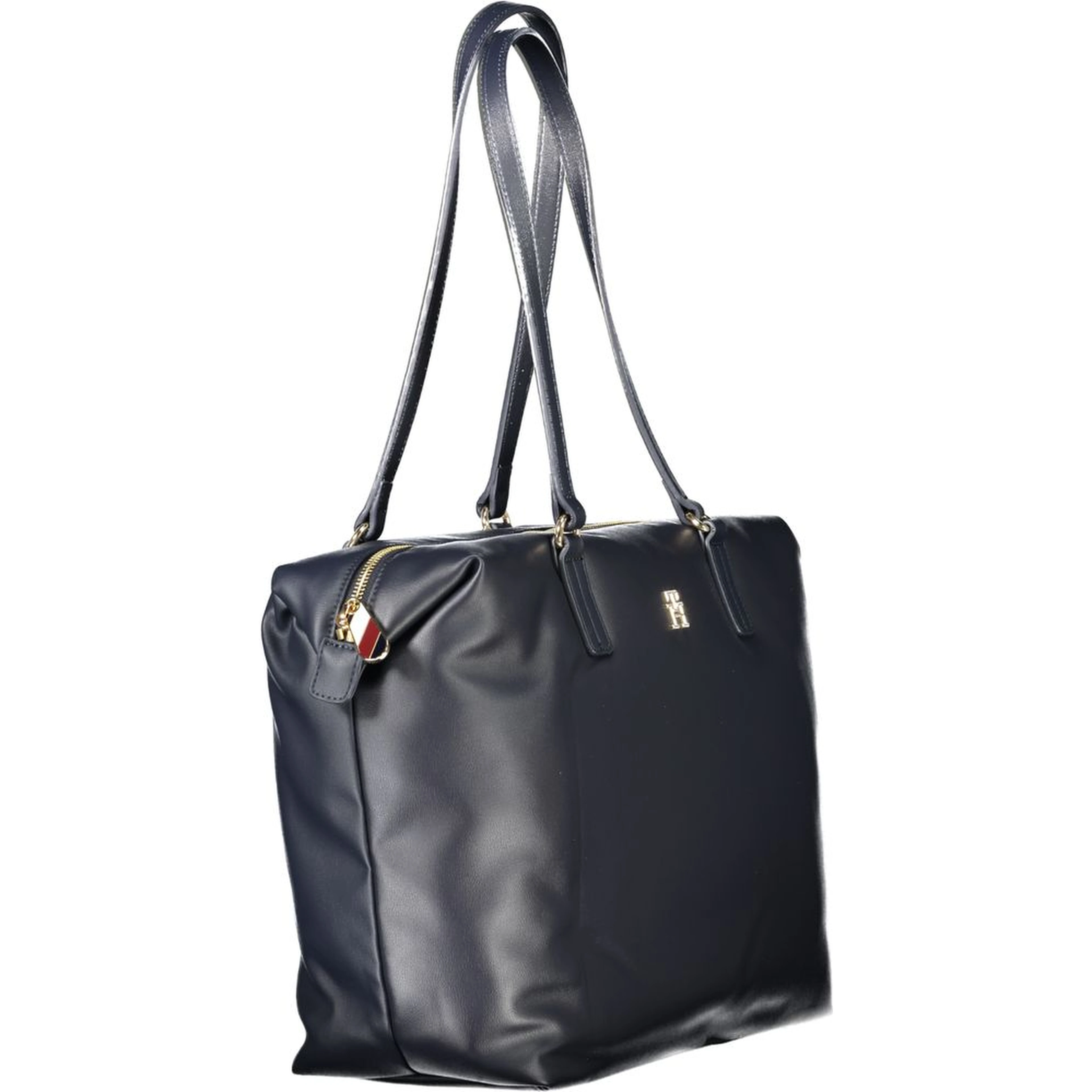 Blue Polyester Women Shoulder Bag