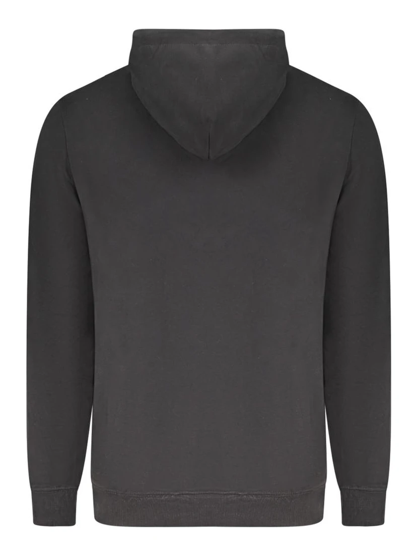 "Black Cotton Men's Hoodie"