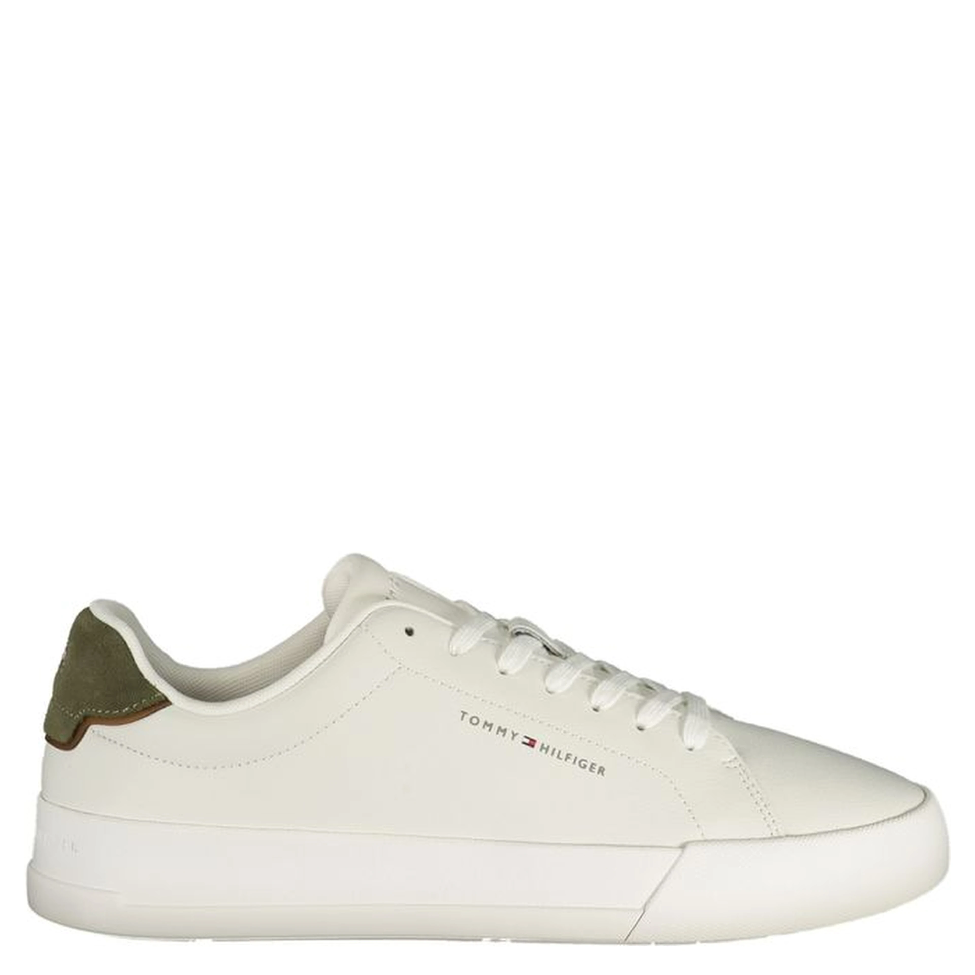White Polyurethane Men Sneaker