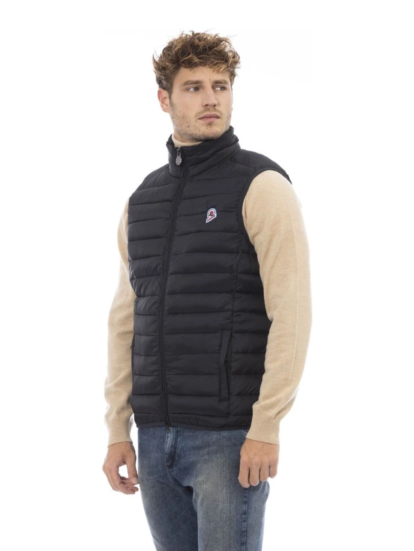Black Polyamide Men Vest