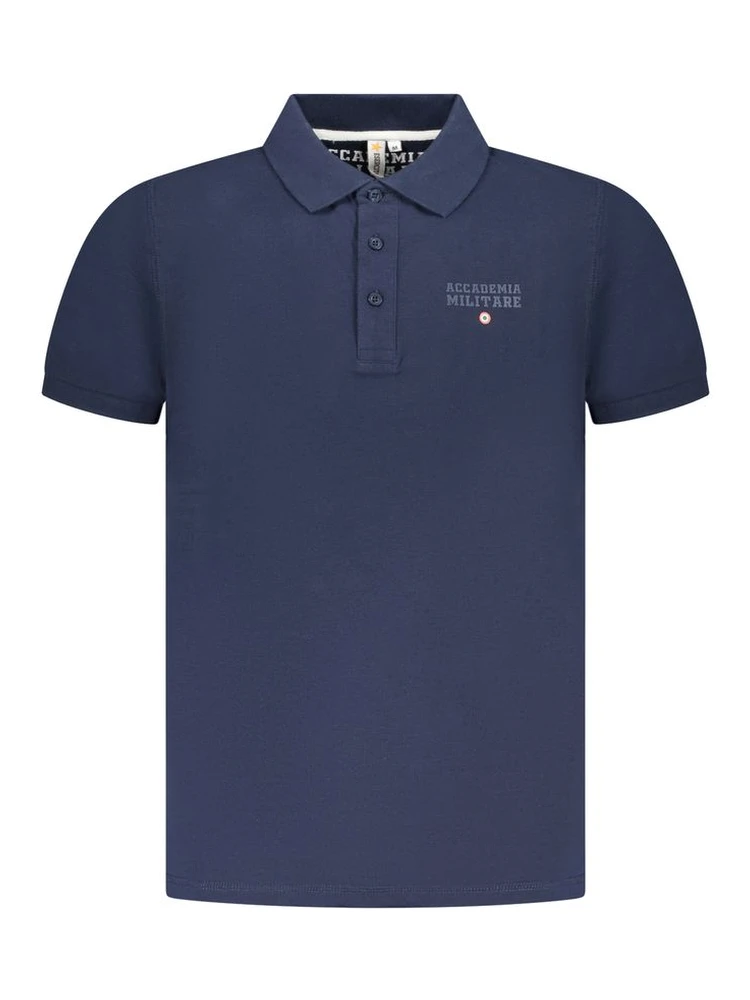 Navy Cotton Men Polo
