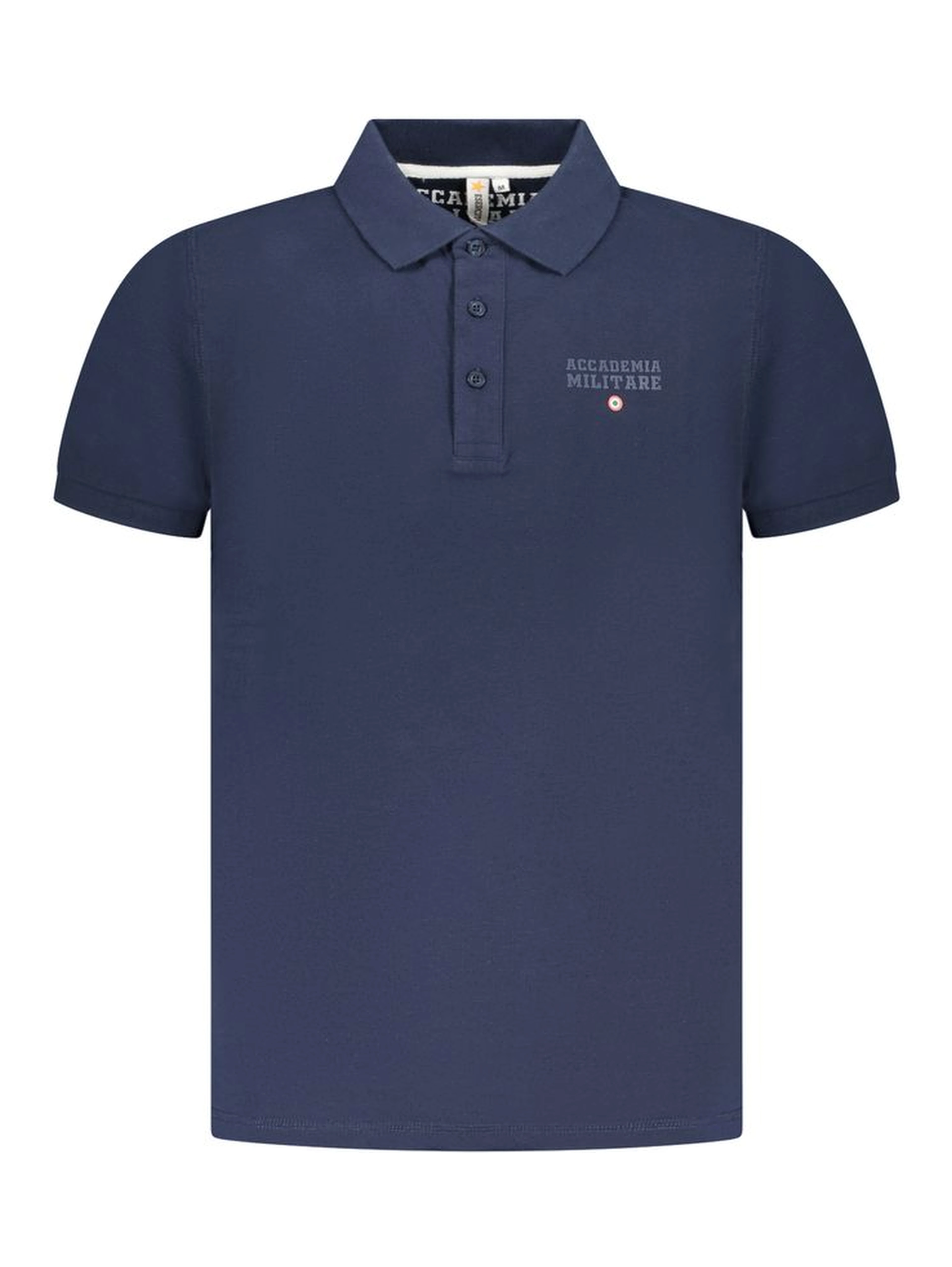 Navy Cotton Men Polo
