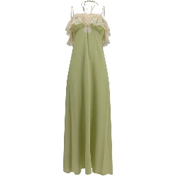 Bicolor Silk Casual Dress