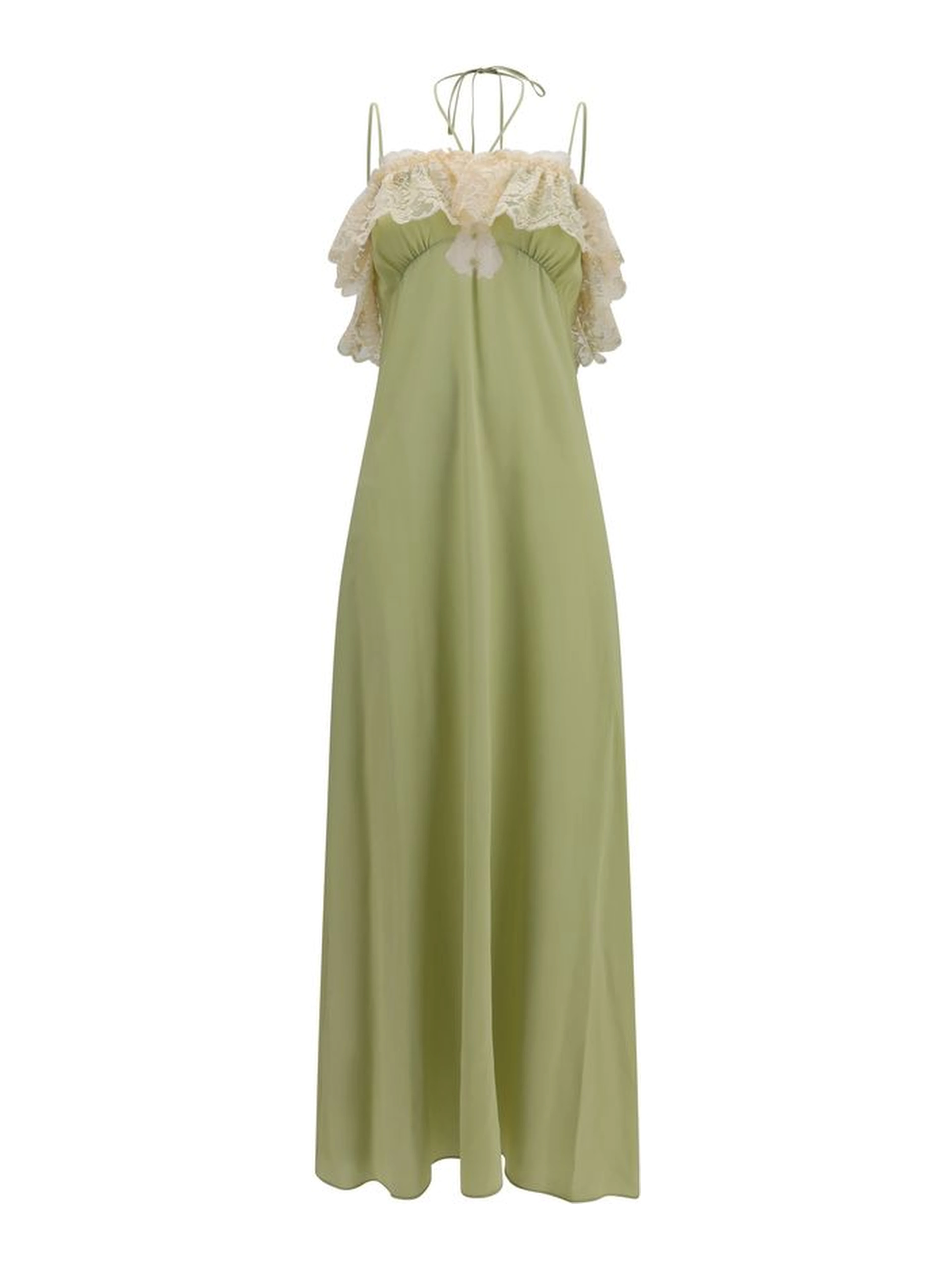 Bicolor Silk Casual Dress