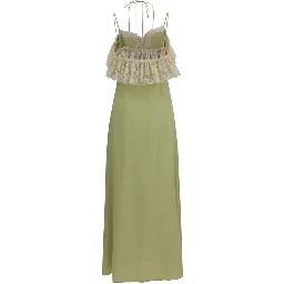 Bicolor Silk Casual Dress