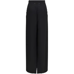 Black Wool Oves Aries Long Skirt