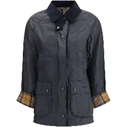 Blue Cotton Shell Jacket