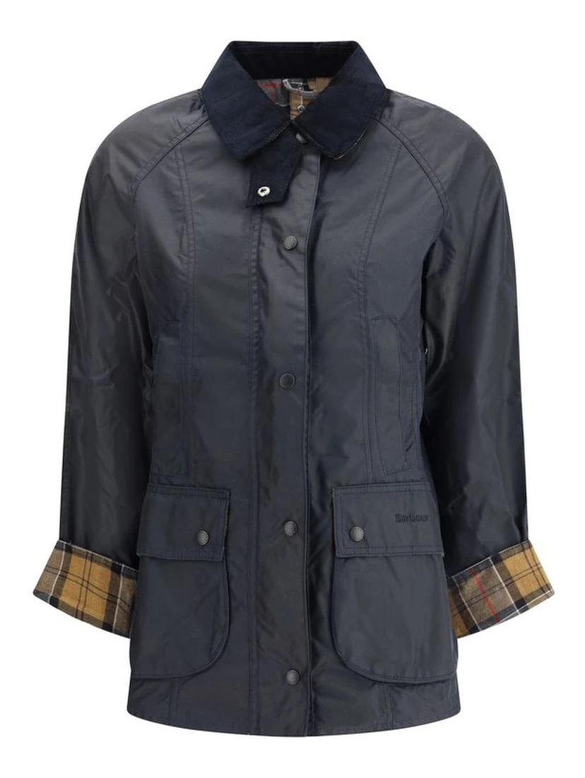 Blue Cotton Shell Jacket