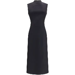Black Wool Oves Aries Casual Dress